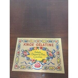 1945 Knox Gelatine Salads, Desserts, Pies,Candies Recipe Booklet